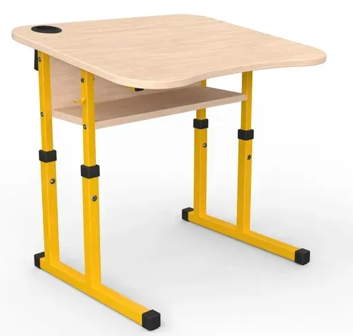 Стіл учнівський одномісний з нахилом №4-7 /600х500 МФ Вересень